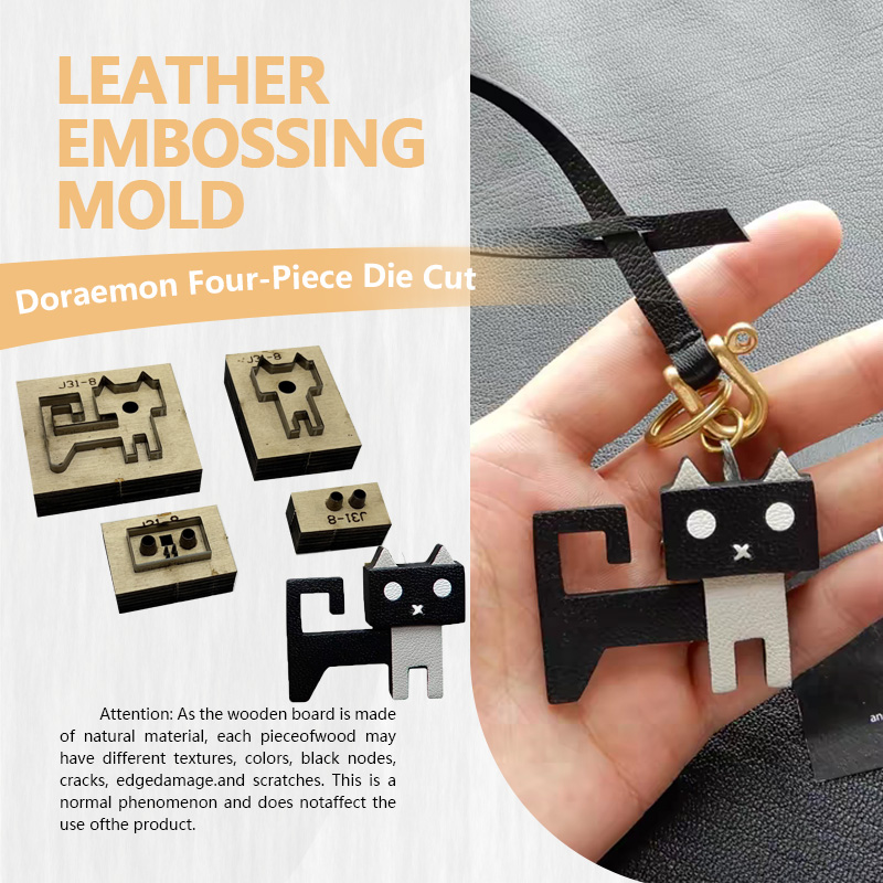 Leatherwork Machine - Makine Kedisi Dört Parçalı Set Deri