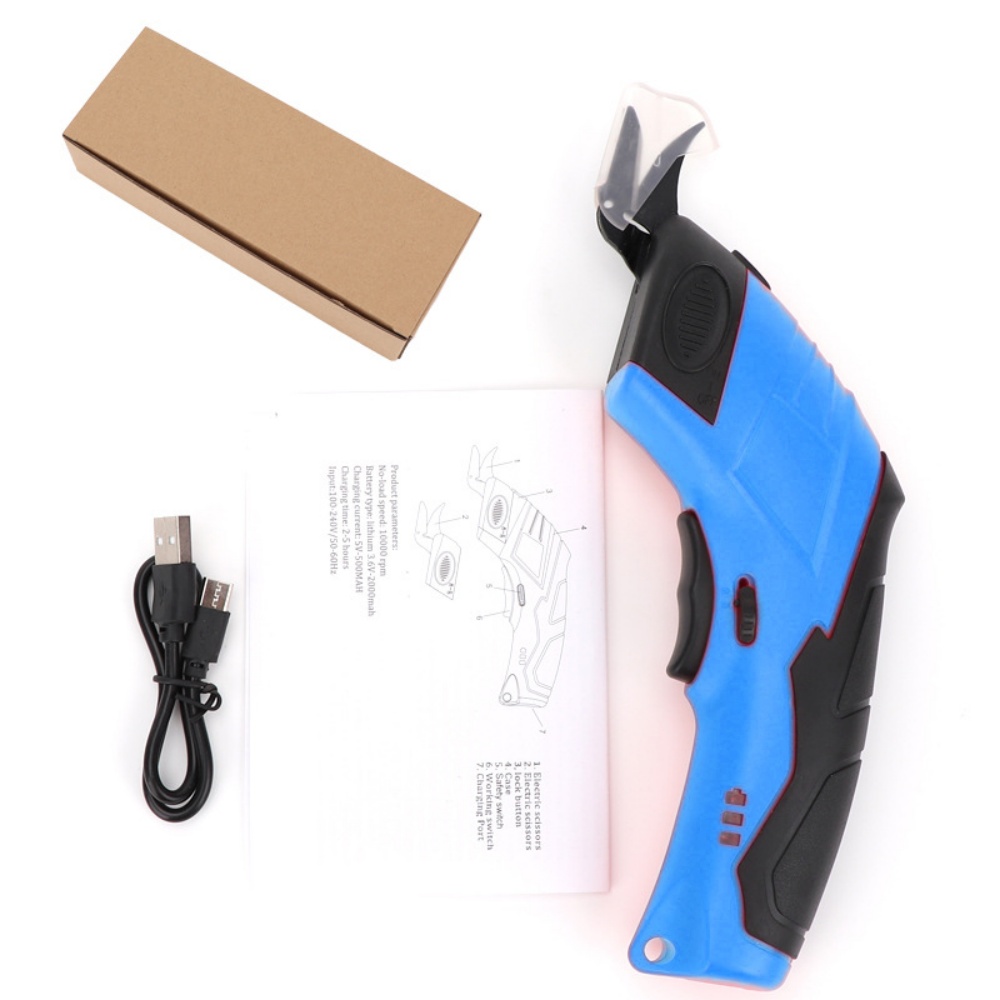 Leatherwork Machine - 3.6V Elektrikli Makas Kumaş Kesme Makinesi