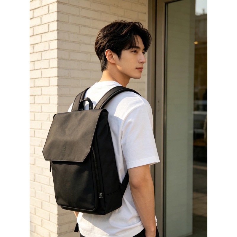 Yüksek Kaliteli, Kapaklı, PU D - Leather Work Rucksack Mens incelemesi ve fiyatı