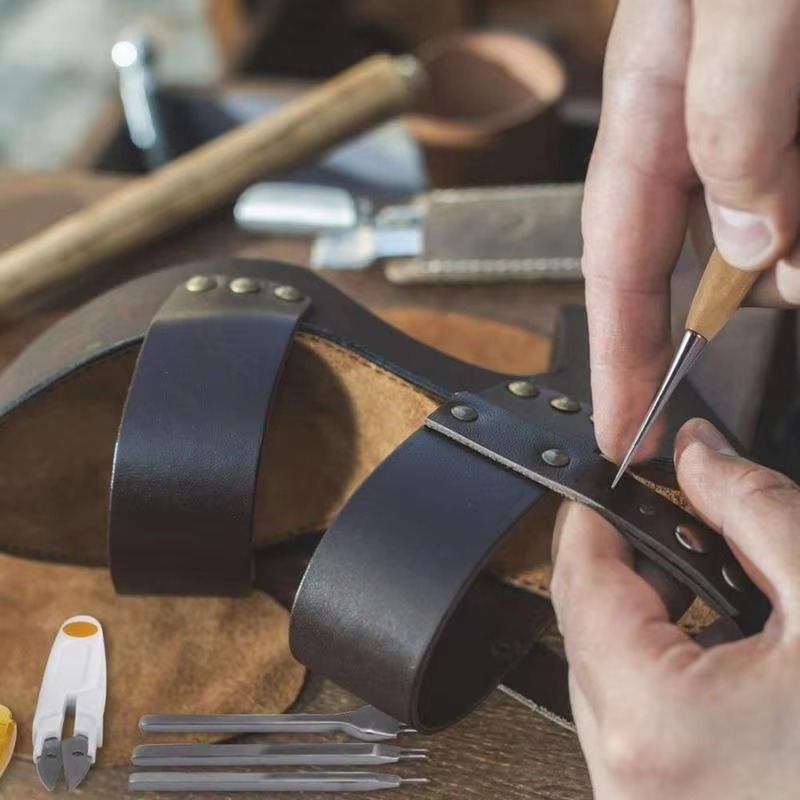 59 Parçalı Deri İşleme Seti, E - Groover Stitching Tool incelemesi ve fiyatı