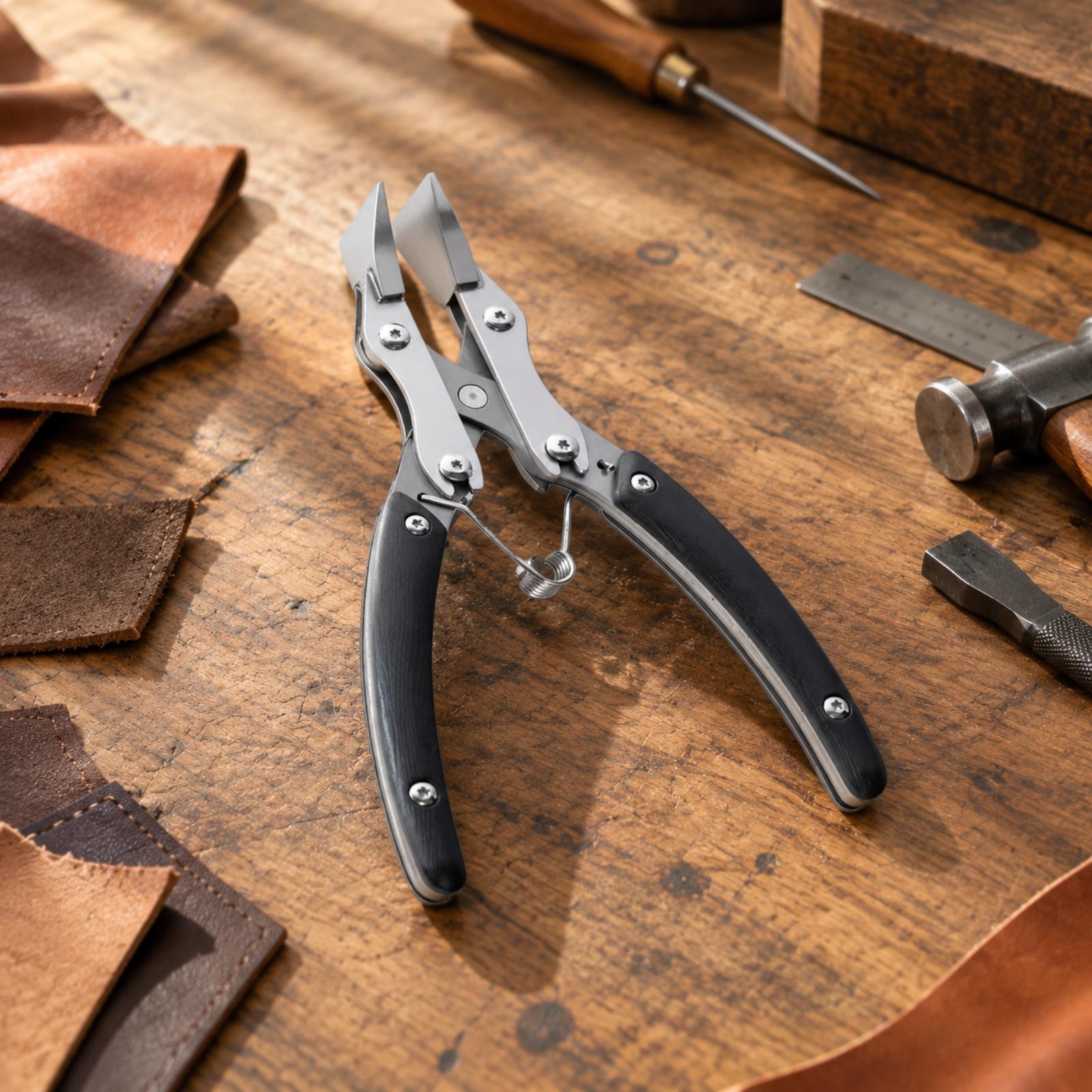 Düz Uçlu Pense, Geri Çekme Yay - Leatherwork Hand Press incelemesi ve fiyatı