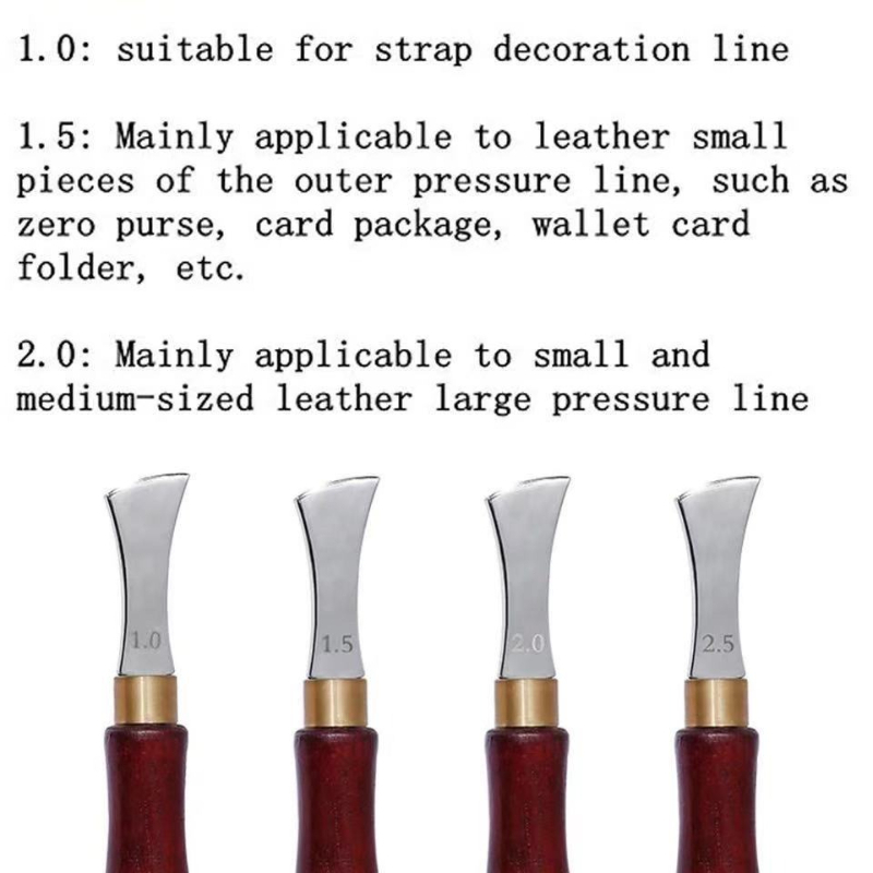 Kırmızı Ahşap Saplı Deri Kenar - Groover Stitching Tool incelemesi ve fiyatı