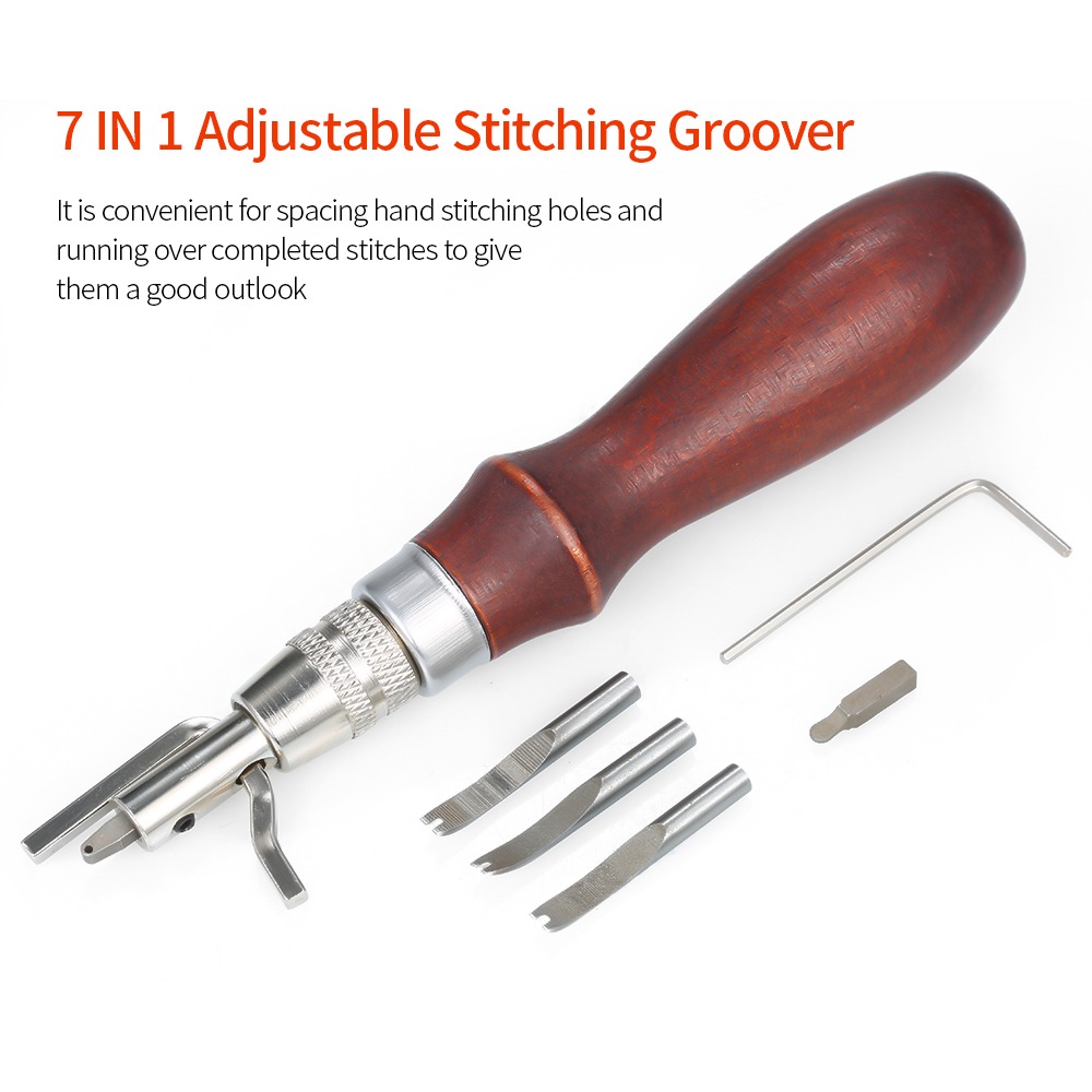 Ayarlanabilir Deri Dikiş Kanal - Groover Stitching Tool incelemesi ve fiyatı
